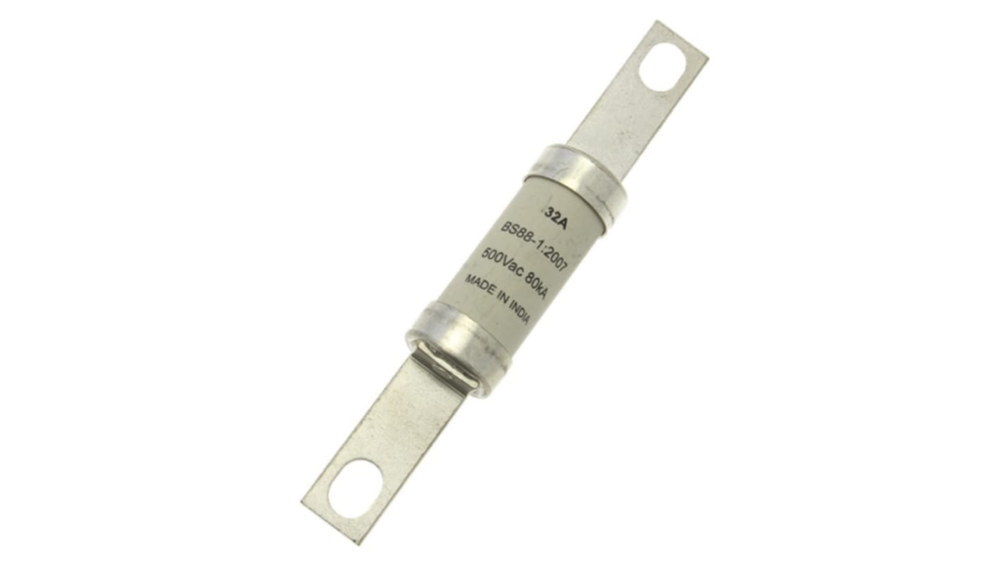 Eaton 32A Bolted Tag Fuse, 250 V dc, 500V ac, 111.5mm