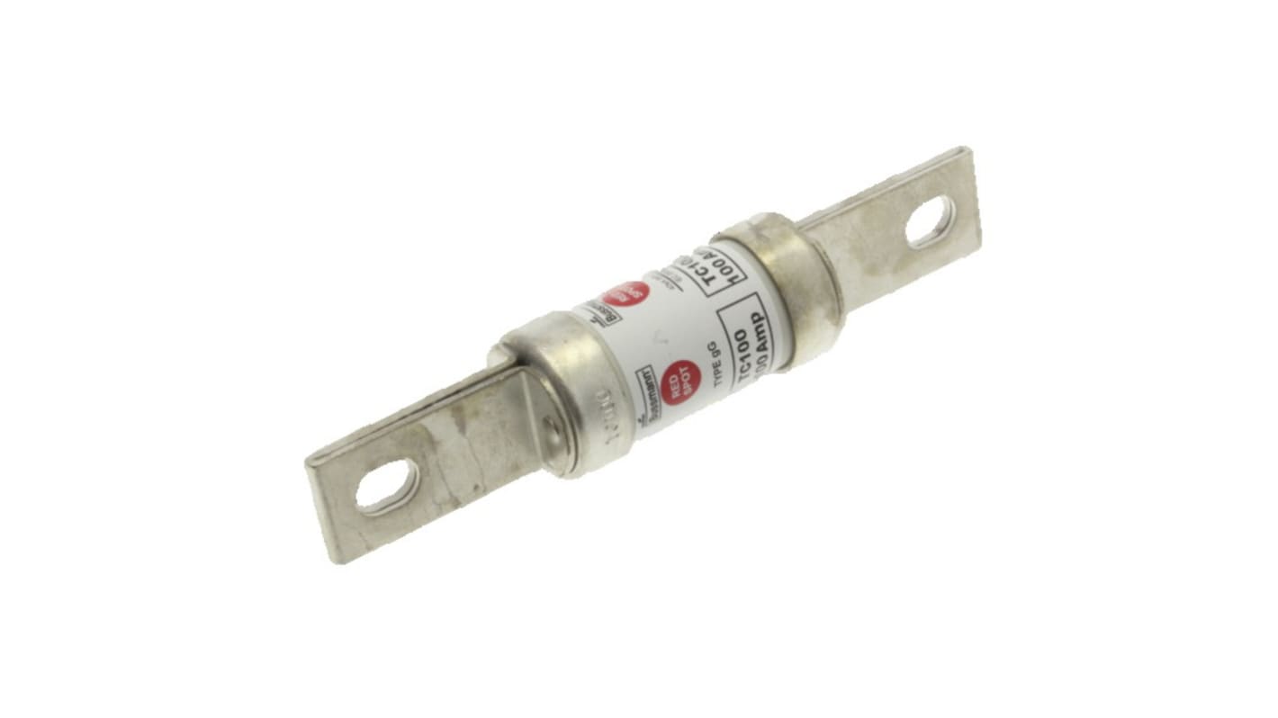 Fusibile a linguetta con fissaggio a bullone, Eaton, 80A, fusibile B1, standard BS 88, IEC 60269, fori di fissaggio da