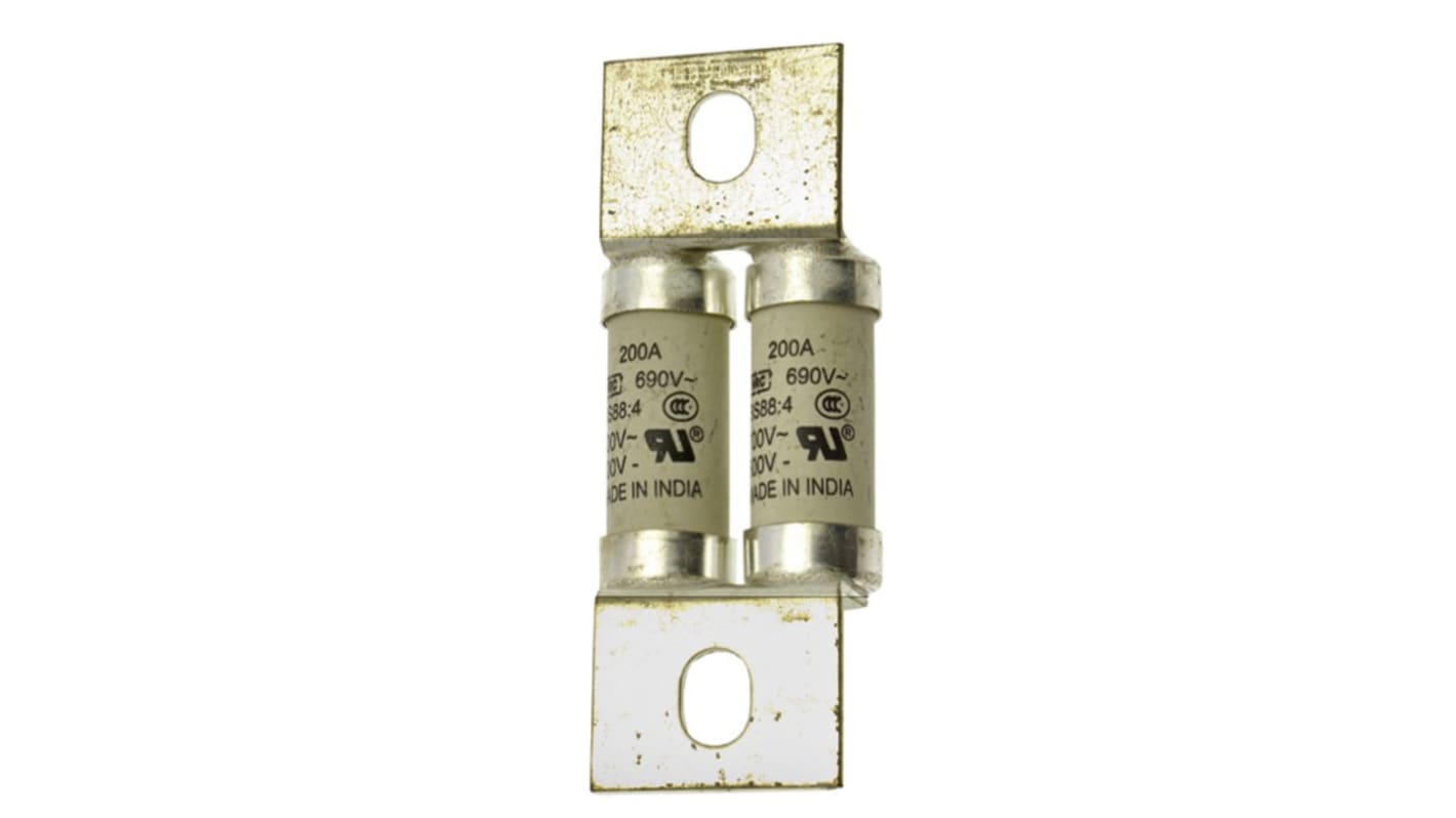 Eaton 200A Bolted Tag Fuse, 500 V dc, 690V ac, 70mm