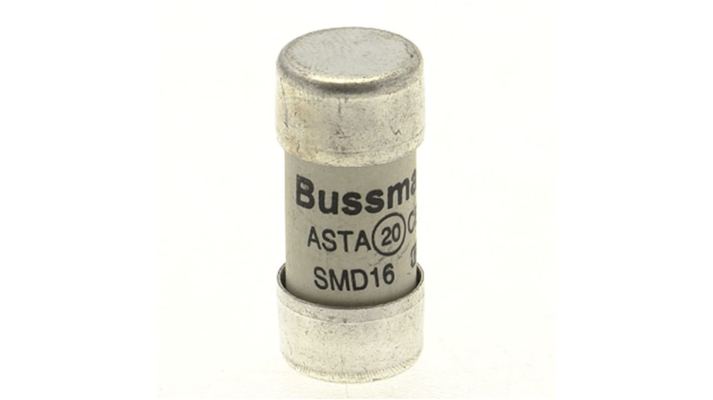 Eaton Bussmann Series 16A Ceramic Cartridge Fuse, 13 x 29mm