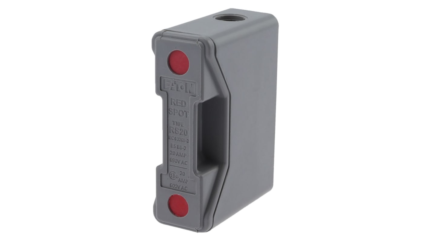 Eaton Sicherungshalter für Hutschienenmontage für A1 Sicherungen 20A 690V ac 1P-polig