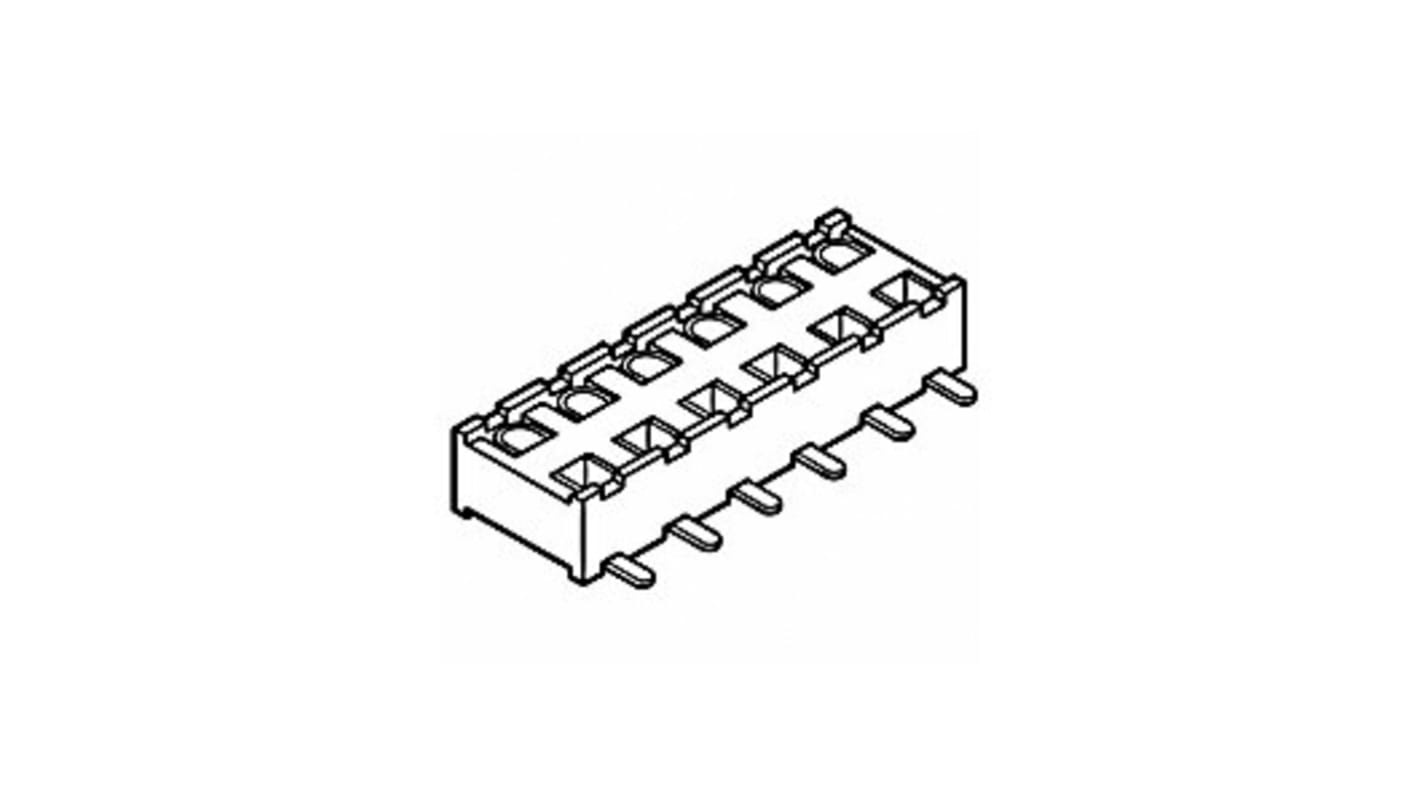 Amphenol Communications Solutions Minitek Series Straight Surface Mount PCB Socket, 6-Contact, 2-Row, 2mm Pitch, Solder