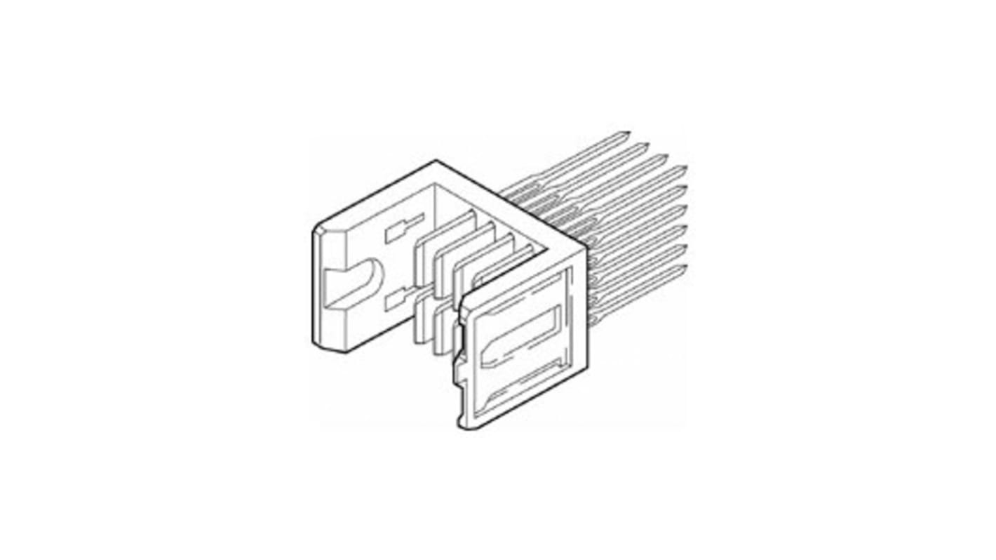 Amphenol Communications Solutions Metral Series Straight Through Hole Backplane Connector, 8 Contact(s), 2.0mm Pitch, 4