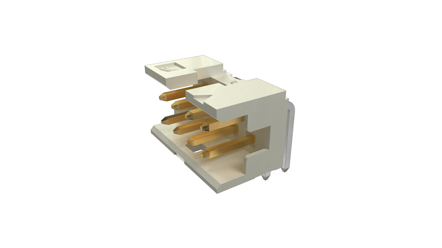 Amphenol ICC Minitek Series Right Angle Through Hole PCB Header, 8 Contact(s), 2.0mm Pitch, 2 Row(s), Shrouded