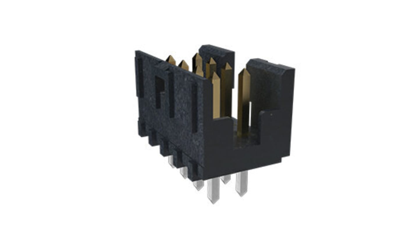 Amphenol ICC Minitek Series Through Hole PCB Header, 18 Contact(s), 2.0mm Pitch, 2 Row(s), Shrouded