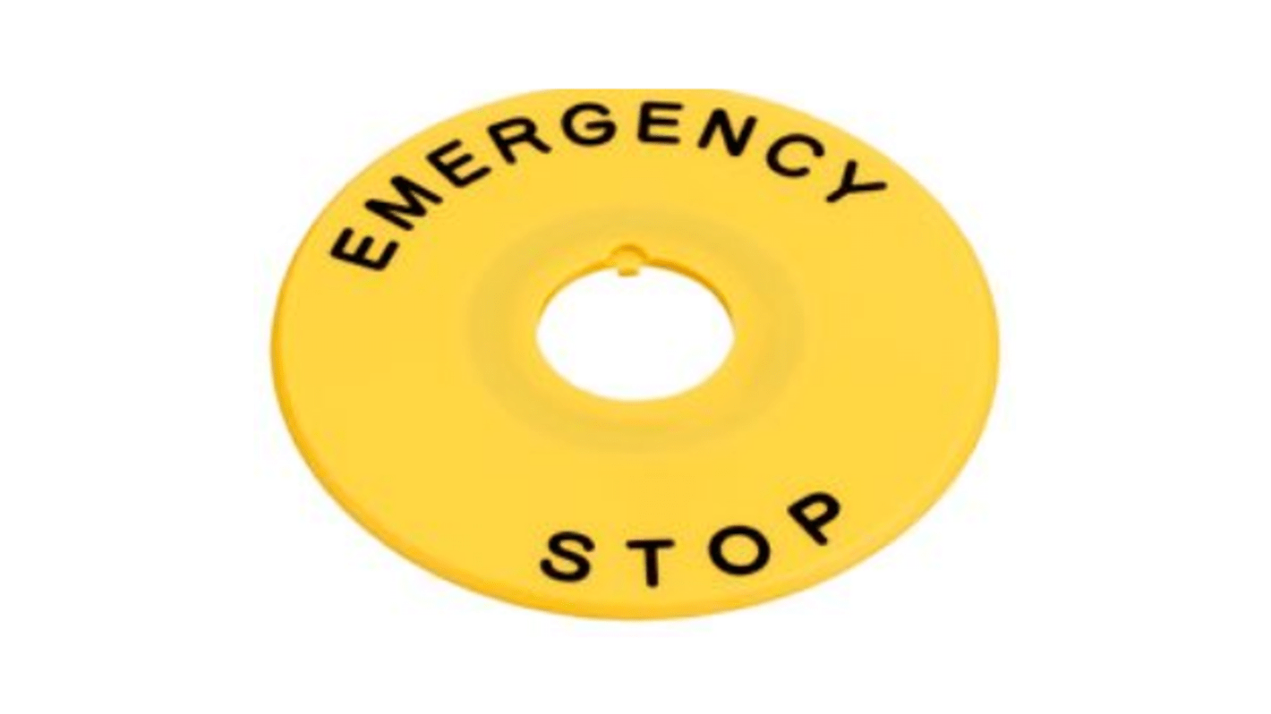 Idec XA Beschriftungsplatte Emergency Stop