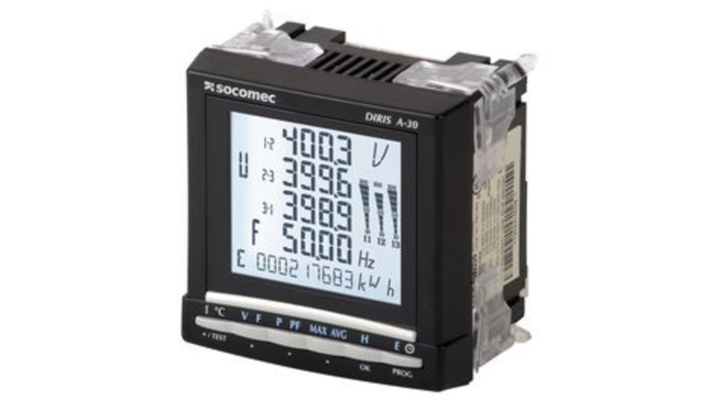 Socomec 3 Phase Backlit LCD Energy Meter