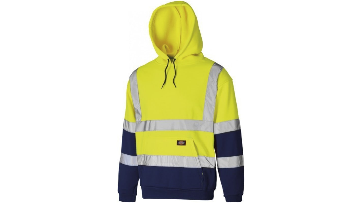 Dickies Yellow/Navy Hi Vis Hoodie, S