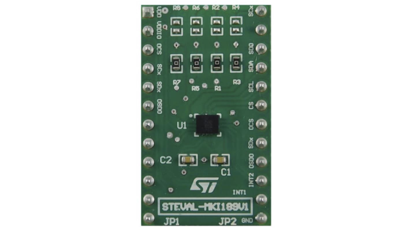 STMicroelectronics LSM6DSM Adapter Board Adapter Board for LSM6DSM STEVAL-MKI109V3 Motherboard, Standard DIL24 Socket