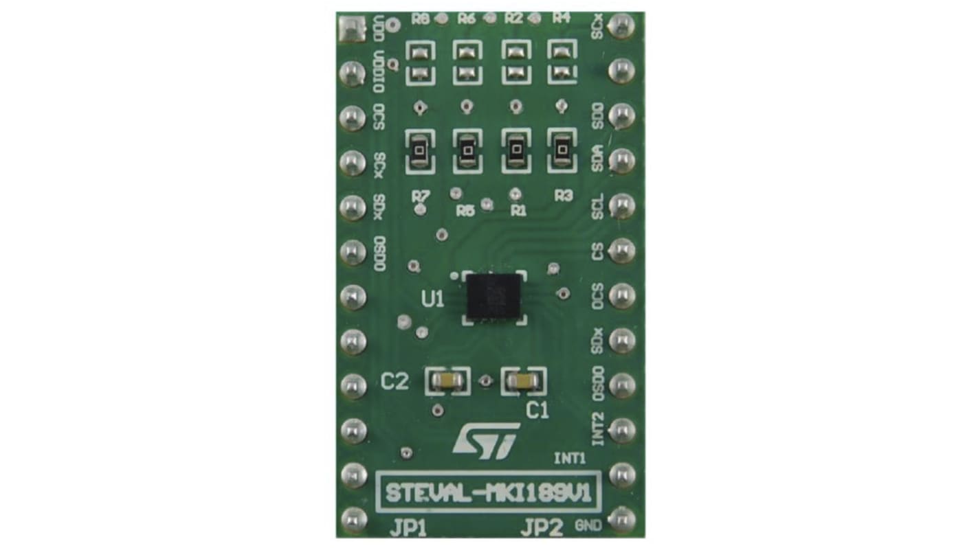 STMicroelectronics LSM6DSM Adapter Board Adapter Board for LSM6DSM STEVAL-MKI109V3 Motherboard, Standard DIL24 Socket