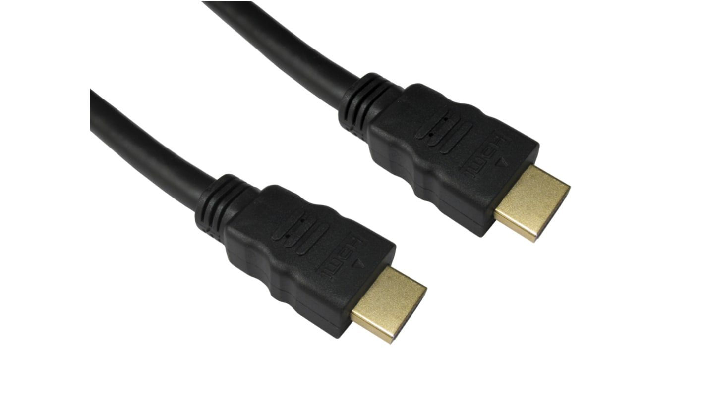 RS PRO HDMI-Kabel A HDMI Stecker B HDMI Stecker 4K max., 15m, Schwarz
