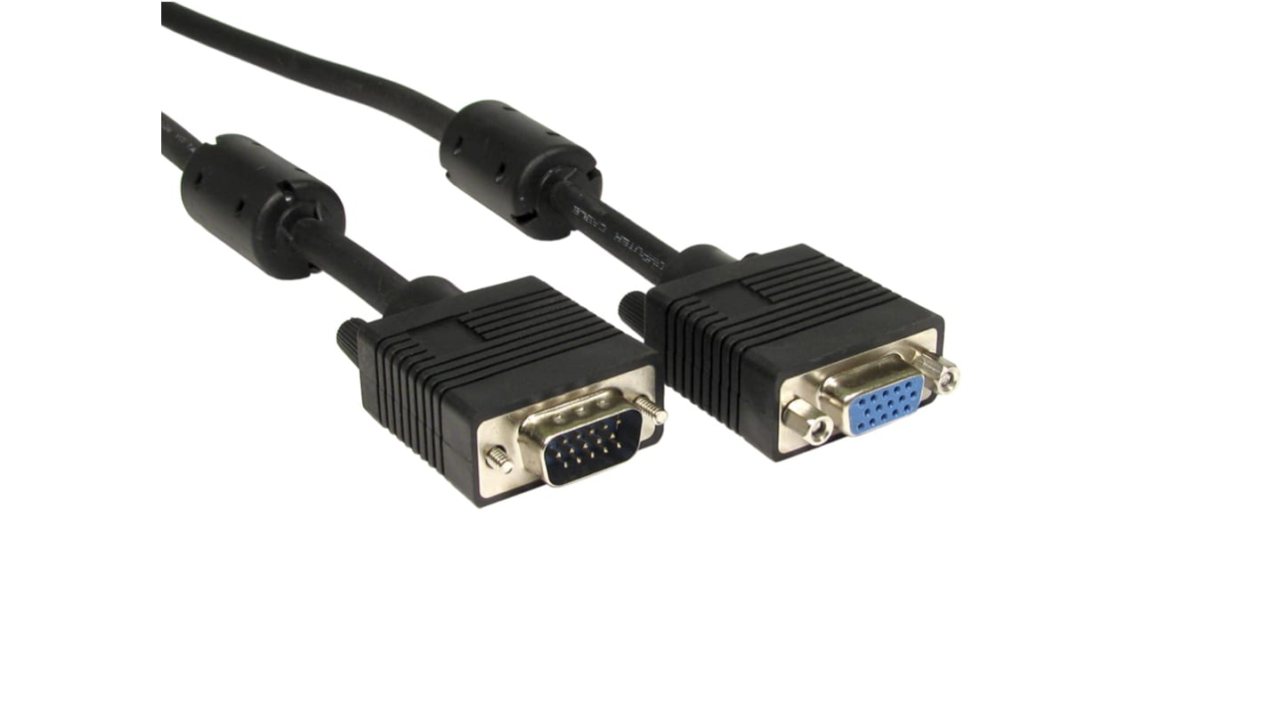 RS PRO Male VGA to Female VGA Cable, 25m