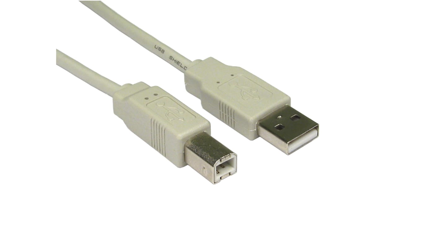 RS PRO USBケーブル, USB A → USB B