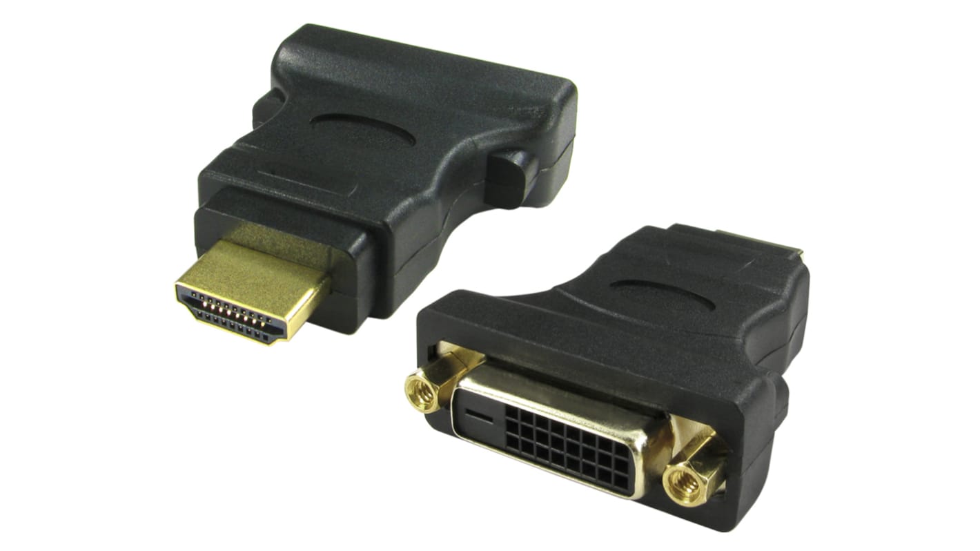 Adattatore AV Femmina DVI-D, RS PRO, Diritto HDMI maschio (1)