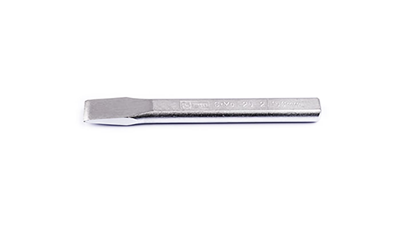 RS PRO Chrome Molybdenum Steel Flat Chisel, 150mm Length, 18.0 mm Blade Width