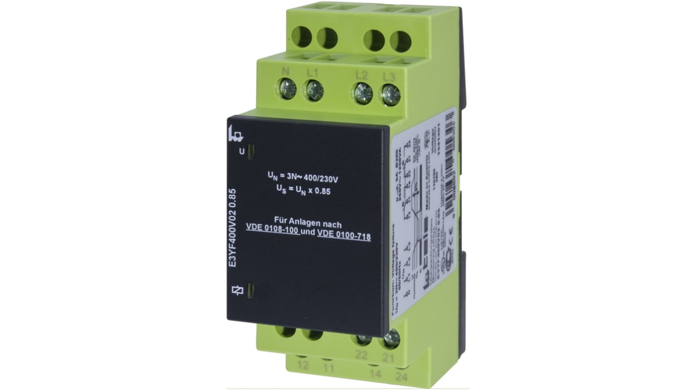 Tele モニタリングリレー, DPDT, DINレール, E3YF400V02 0.85