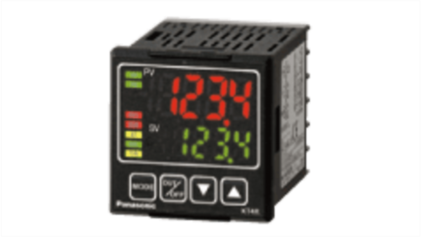 Rs-Online Termoregolatori PID Panasonic AKT4R 24 V c.a./c.c. 100 → 240 V c.a. 48 x 60mm 3 uscite Relè