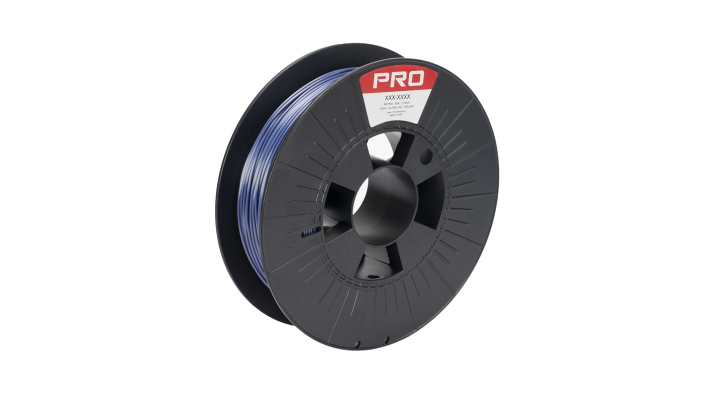 RS PRO 1.75mm Purple Grey PLA Satin 3D Printer Filament, 500g