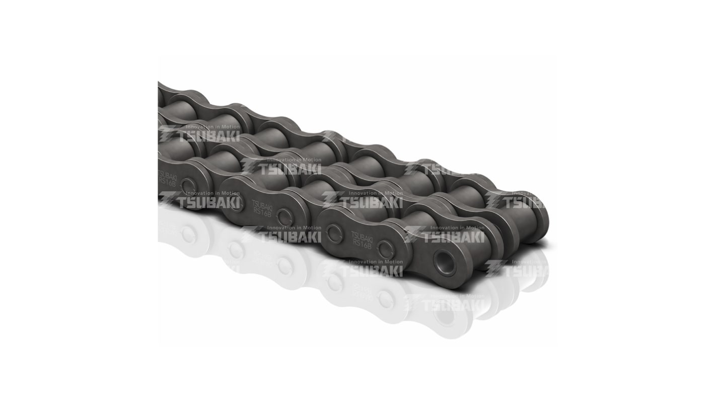 Tsubaki 08B-2 Duplex Roller Chain, 5m, BS GT4 Winner, ISO 606 (DIN 8187)