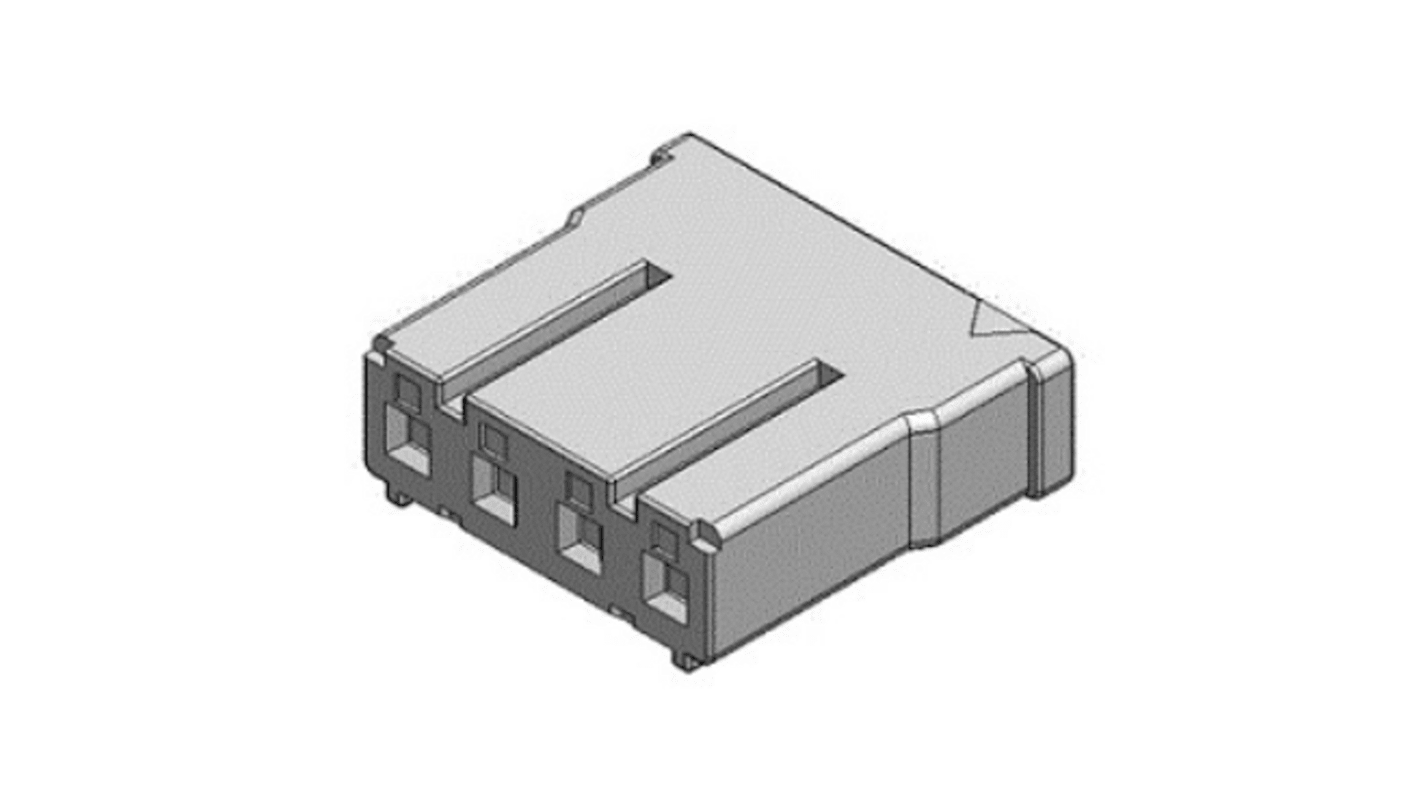 JAE, HB03 Female Connector Housing, 2.4mm Pitch, 4 Way, 1 Row