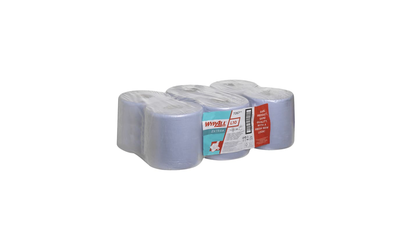 Kimberly Clark Roll of 400 Blue Dry Wipes