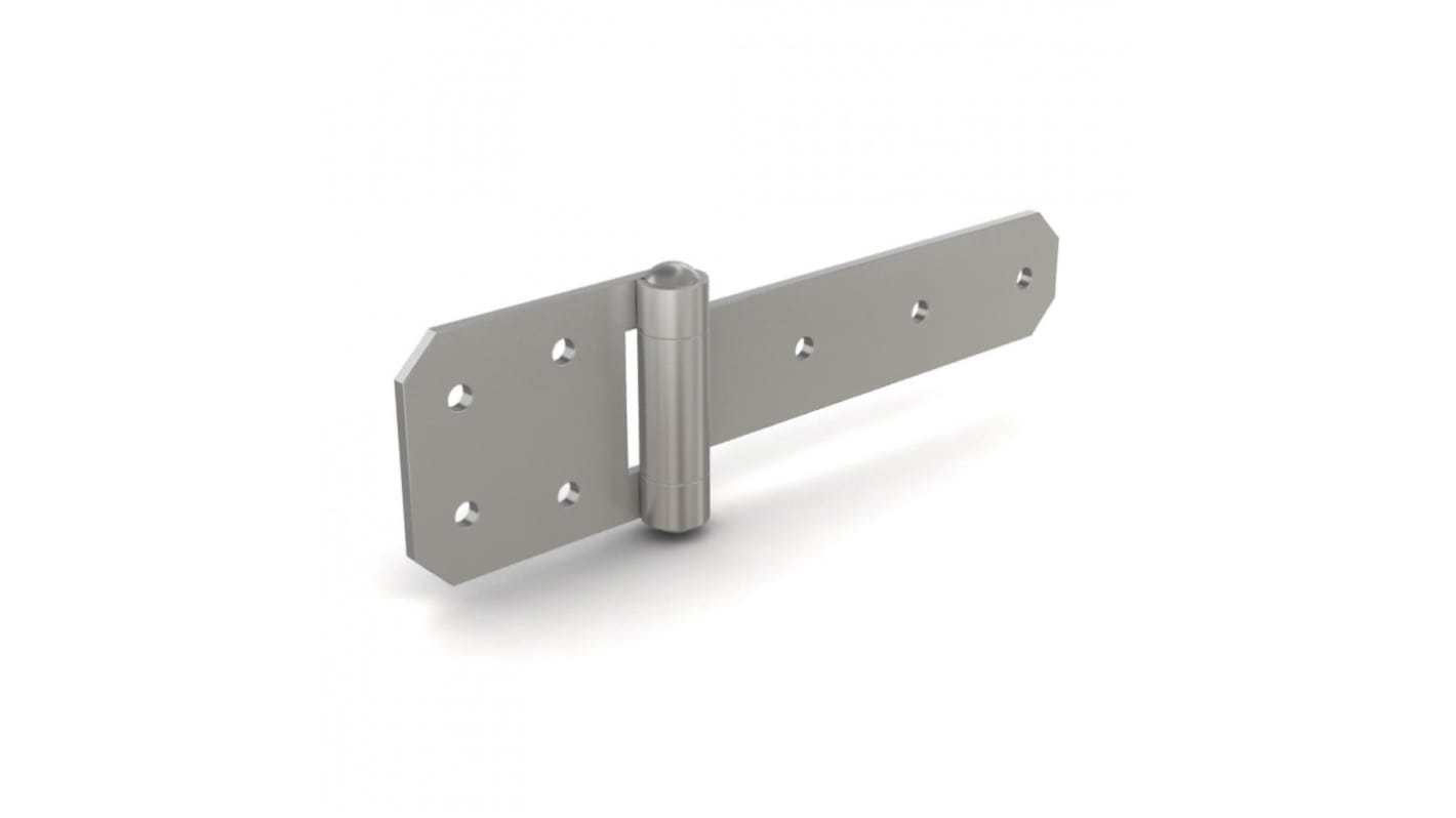 Pinet Polished Stainless Steel Strap Hinge, Rivet Fixing, 230mm x 65mm x 4mm