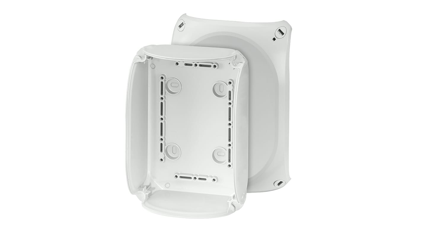 HENSEL Grey Polycarbonate Junction Box, IP66, IP67, 130 x 77 x 180mm