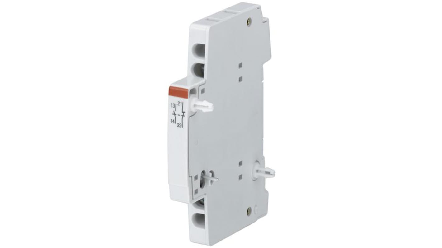 ABB Auxiliary Contact, 2 Contact, 2NO, DIN Rail Mount S2C