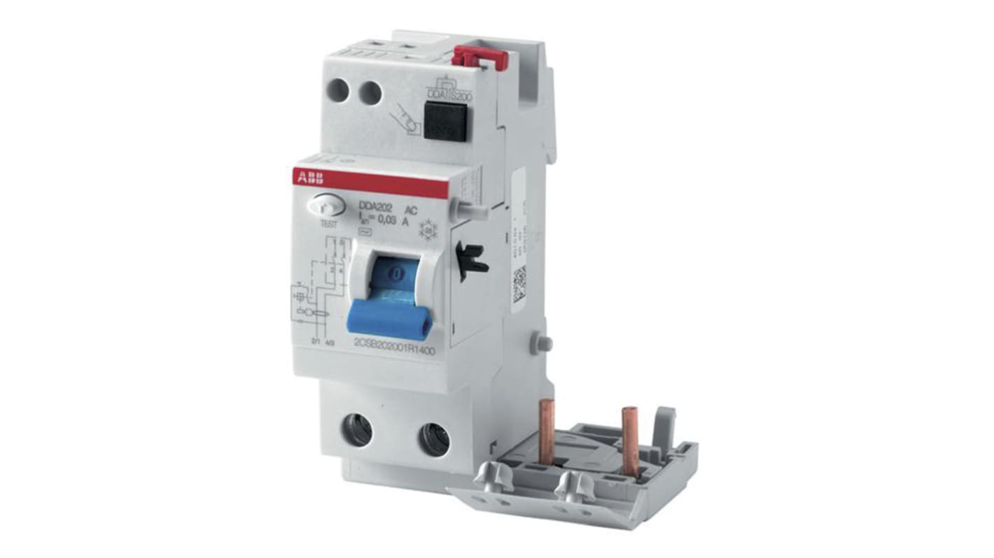 Interruptor diferencial ABB, 25A Tipo AC, 2 Polos, 30mA