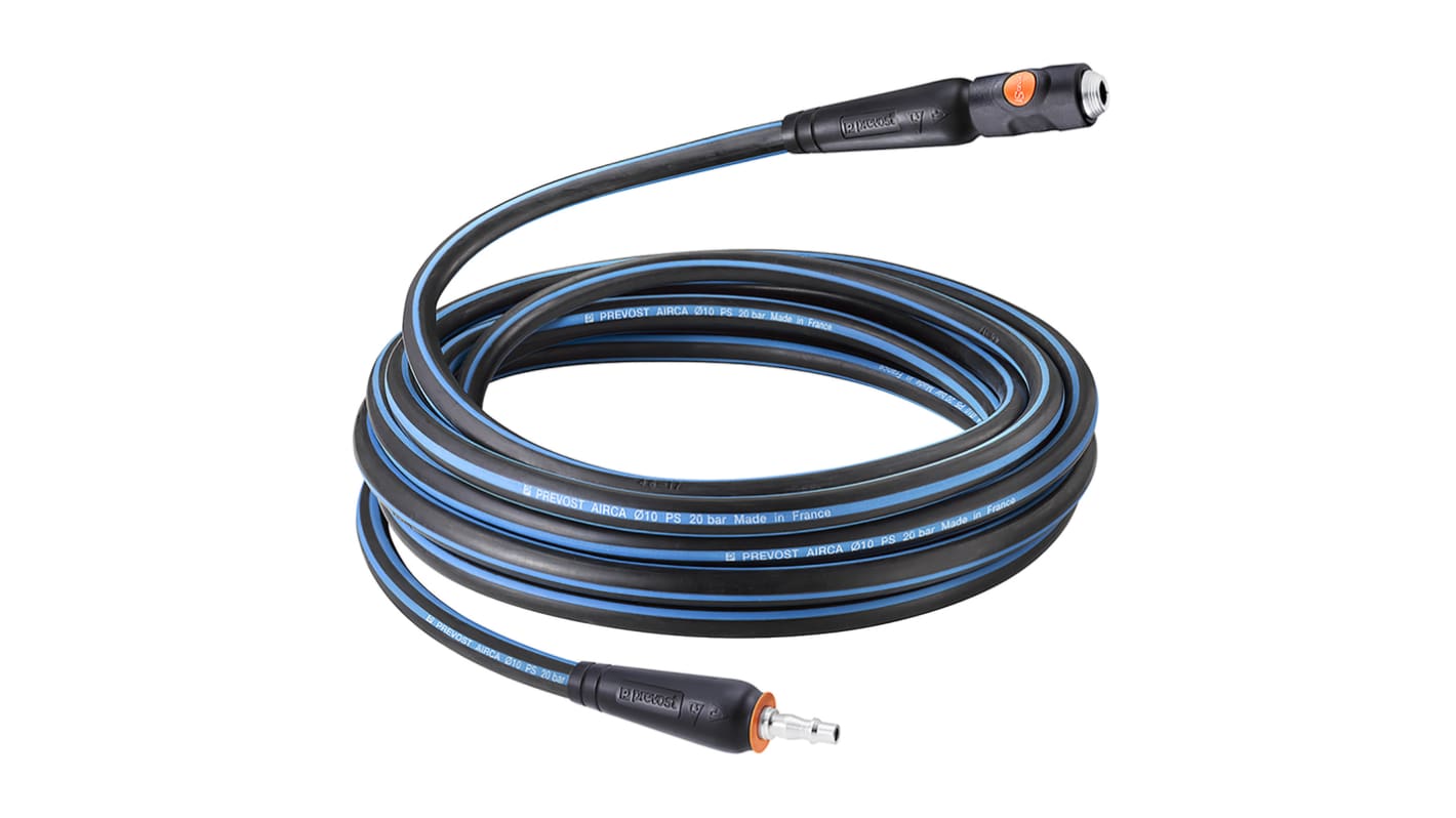 PREVOST 5m Air Compressor Hose, 10mm Int Dia., 18mm Ext Dia., ISO 6150 B Profile