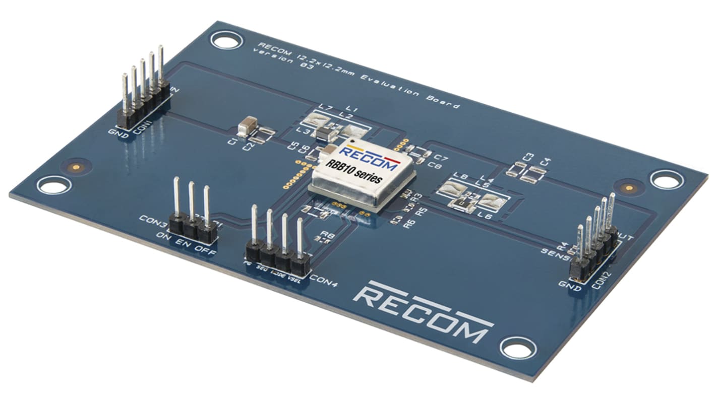 Recom Evaluation Board, for use with RBB10 Buck/Boost Regulators, RBB10-2.0 Series