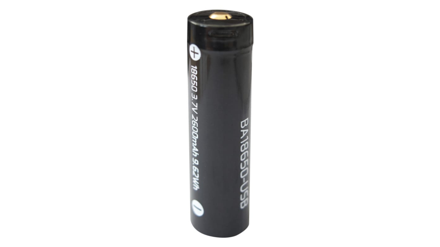 Batería para linternas Nightsearcher Ión Litio, 2.6Ah para uso con HT800RX Head Torch, Lightwave Head Torch,