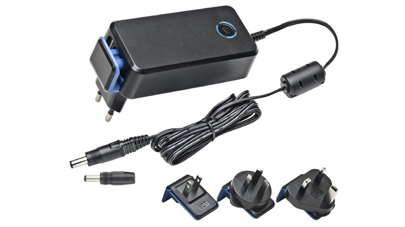 Mascot 28W Plug-In AC/DC Adapter 7.5V dc Output, 3.73A Output