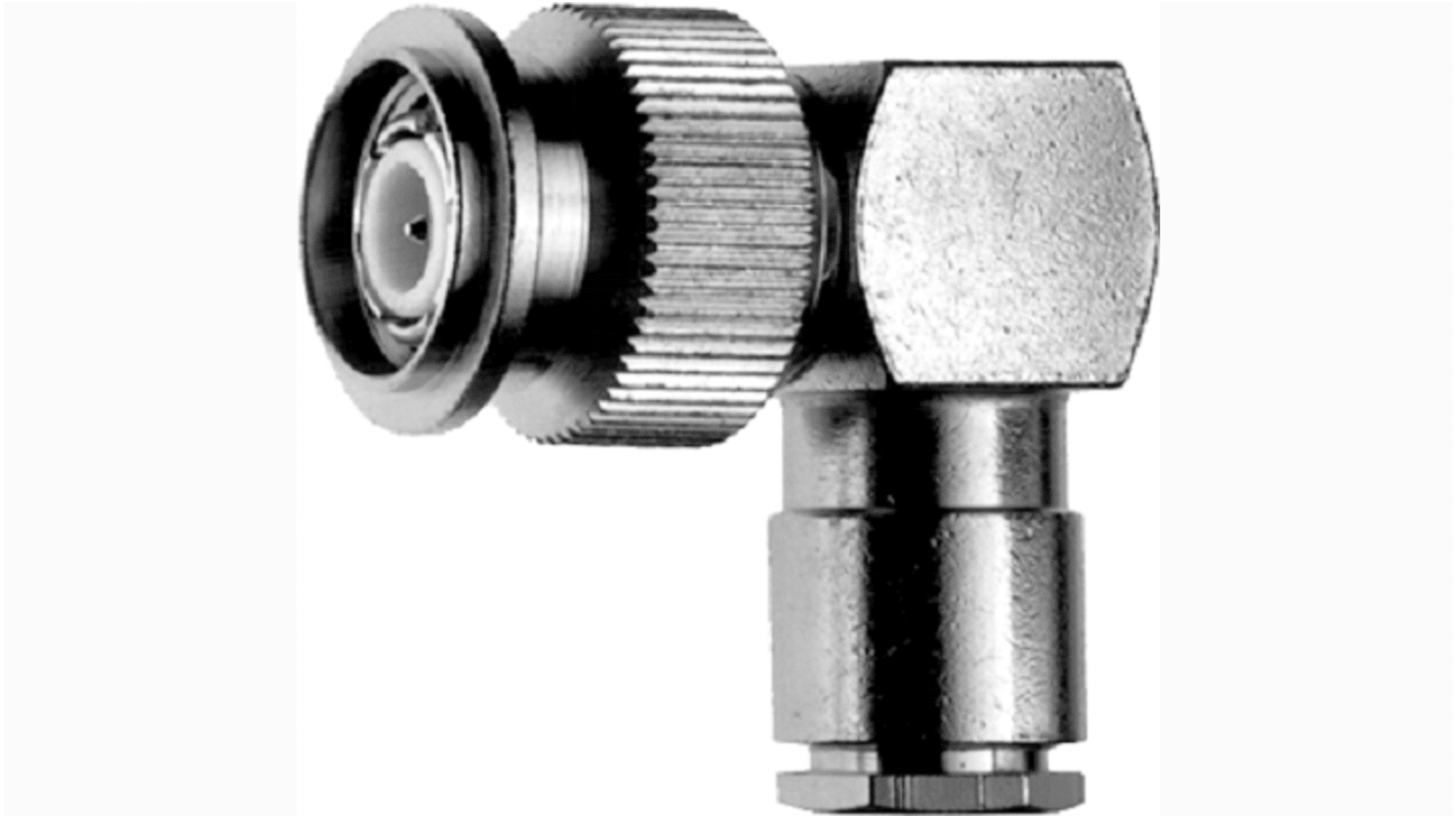 Telegartner, Plug Cable Mount TNC Connector, 50Ω, Clamp Termination, Right Angle Body