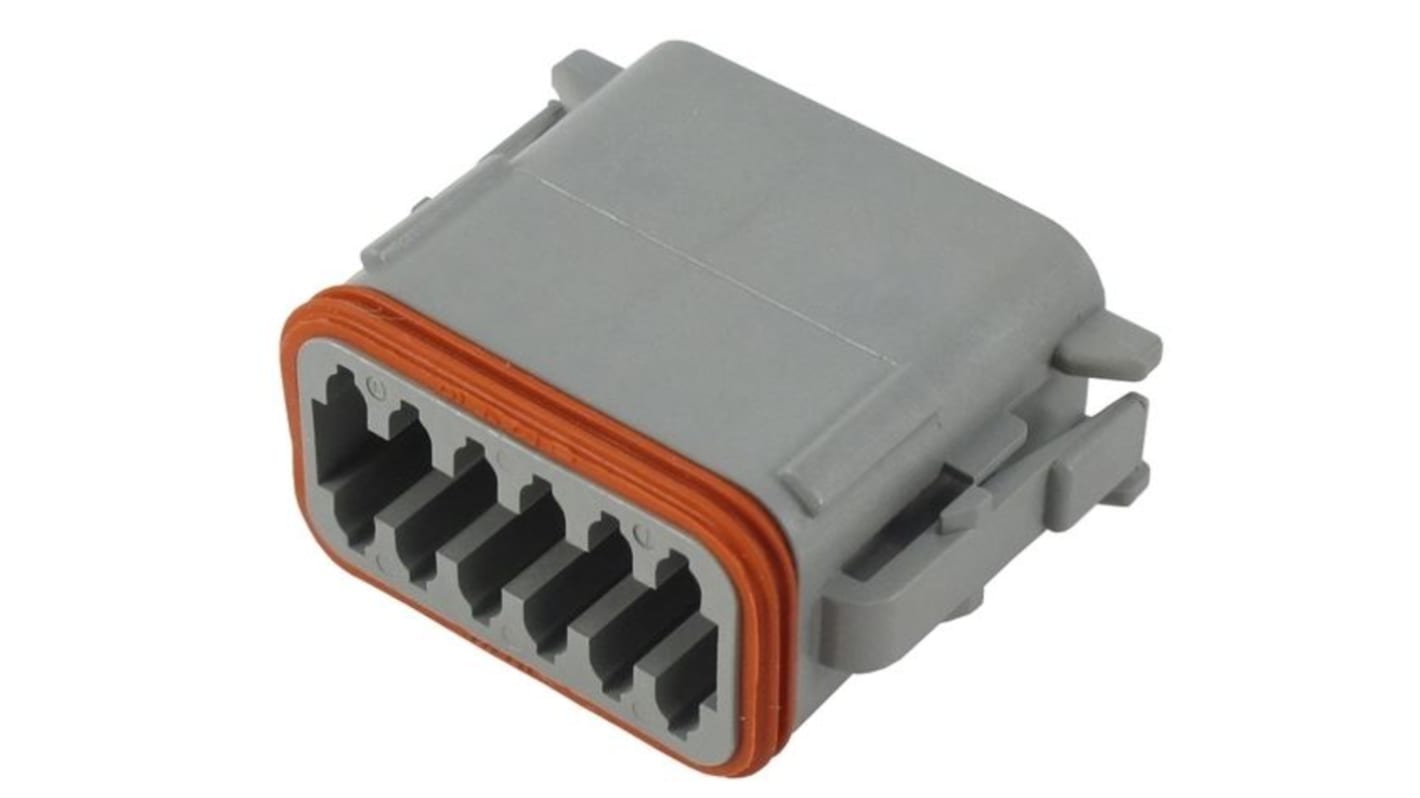 Conector de automoción Deutsch DT Macho de 12 vías en 2 filas, 13A, IP68