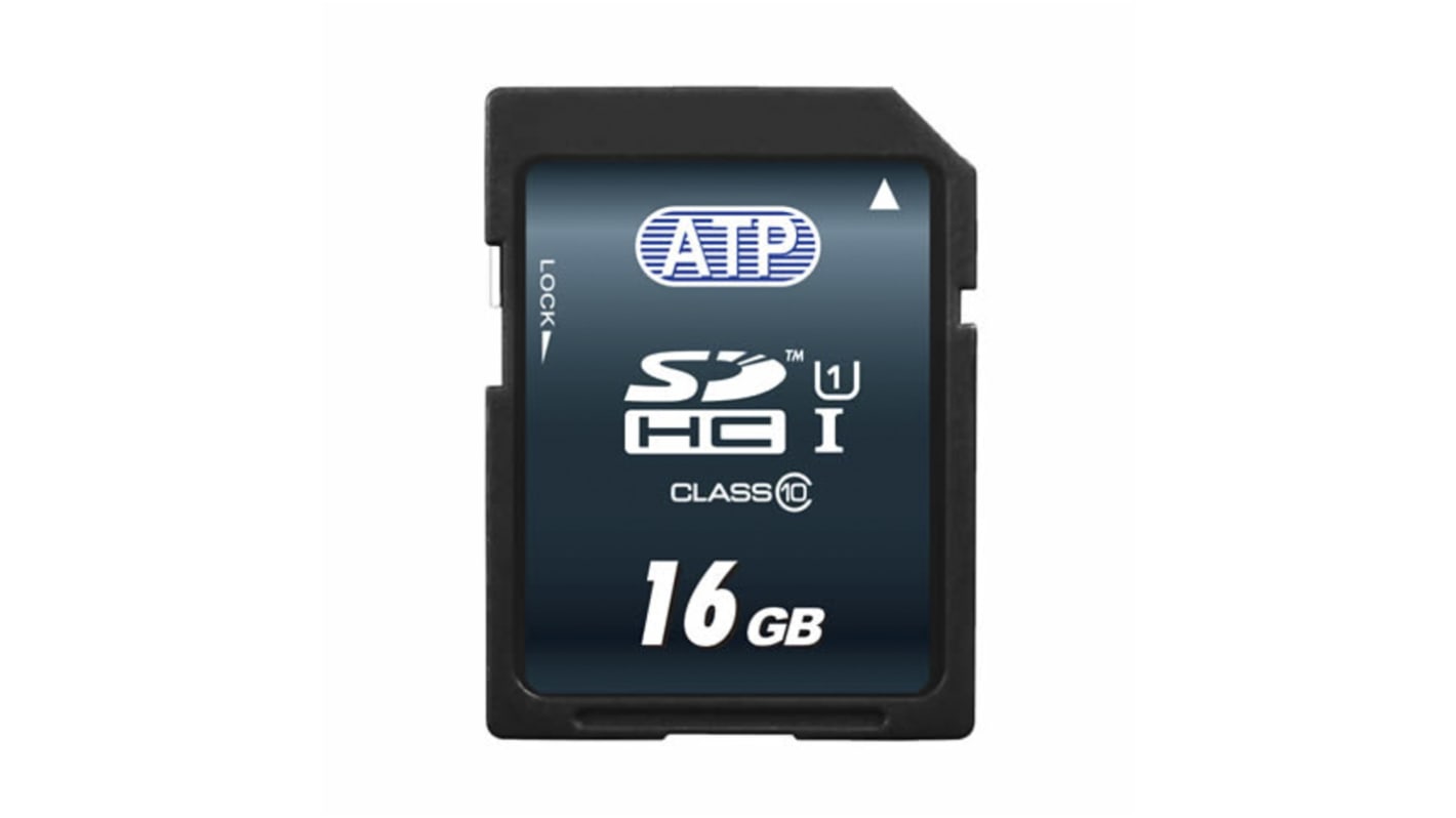 ATP 16 GB Industrial SDHC SD Card, Class 10, UHS-1 U1