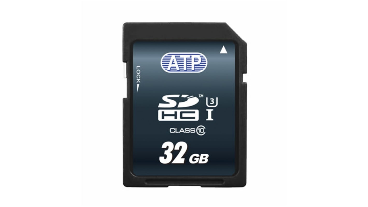 ATP 32 GB 工业SDHC卡, MLC, Class 10, UHS-1 U1, -25 → +85°C, S600Sc系列
