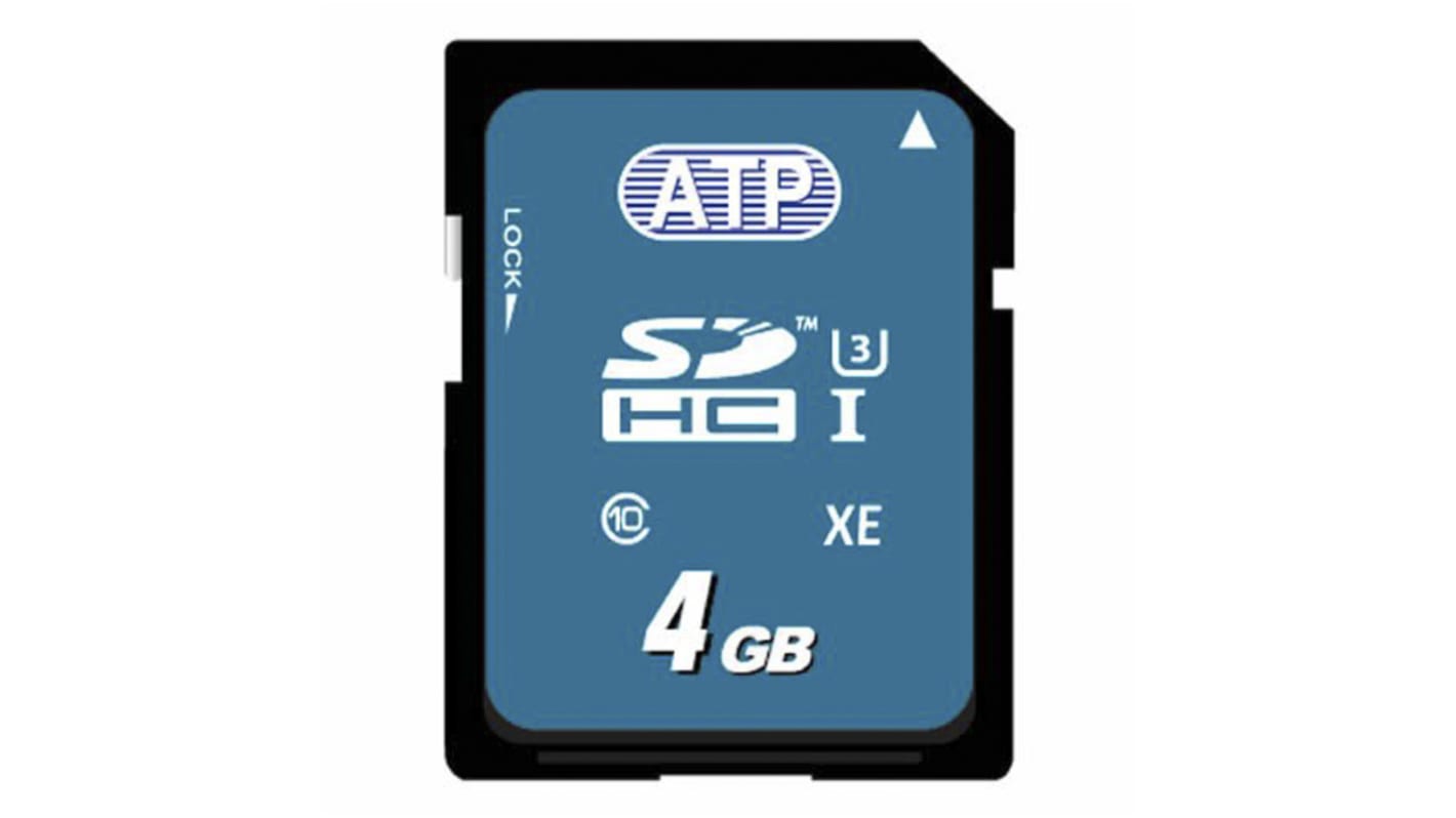 ATP 4 GB Industrial SDHC SD Card, Class 10, UHS-1 U1