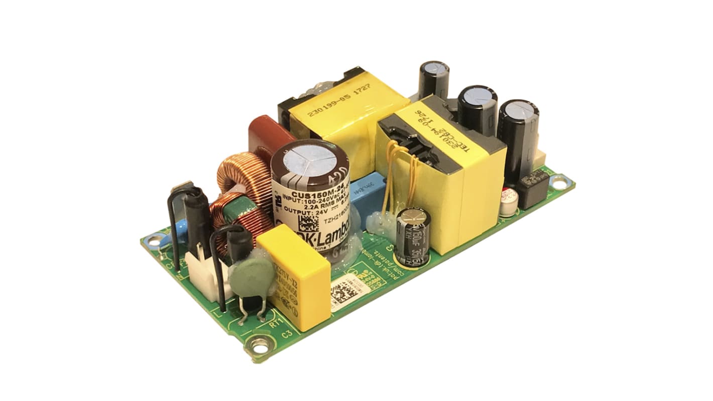 TDK-Lambda Switching Power Supply, CUS150M-28, 28V dc, 5.4A, 150W, 1 Output, 85 → 264V ac Input Voltage