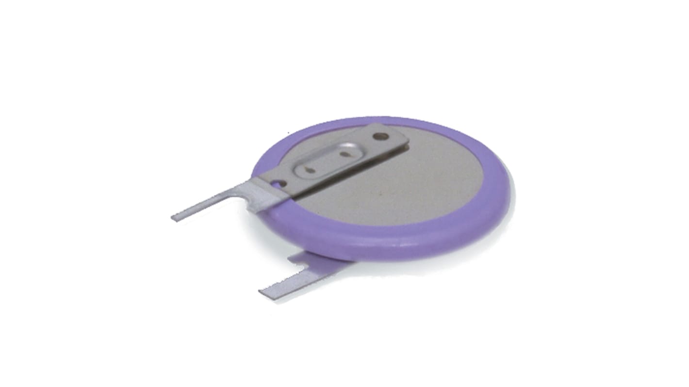 Batteria a bottone ricaricabile Panasonic, 3V, 5mAh, Litio diossido di manganese