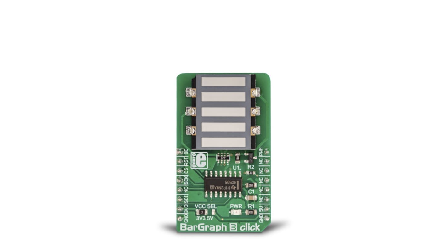 MikroElektronika MIKROE-3264, BarGraph 3 Click mikroBus Click Board With 74HC595