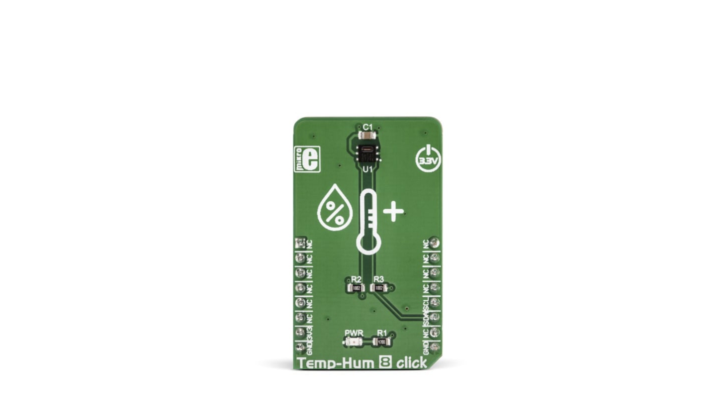 MikroElektronika Sensorudviklingssæt Temp&Hum 8 Click I2C, SPI