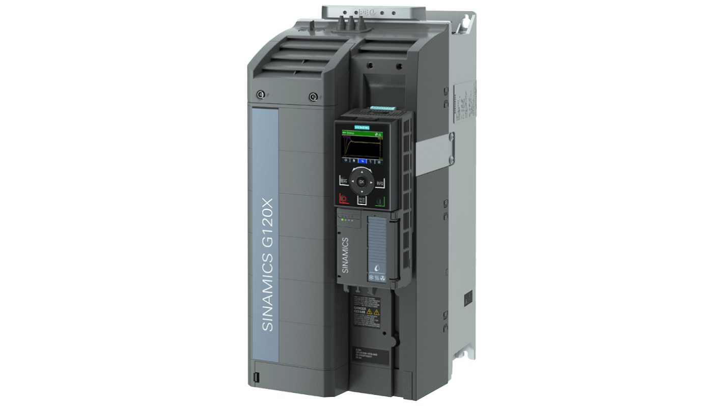 Siemens Inverter Drive, 30 kW, 3 Phase, 380 → 480 V ac, 59 A, SINAMICS G120X Series