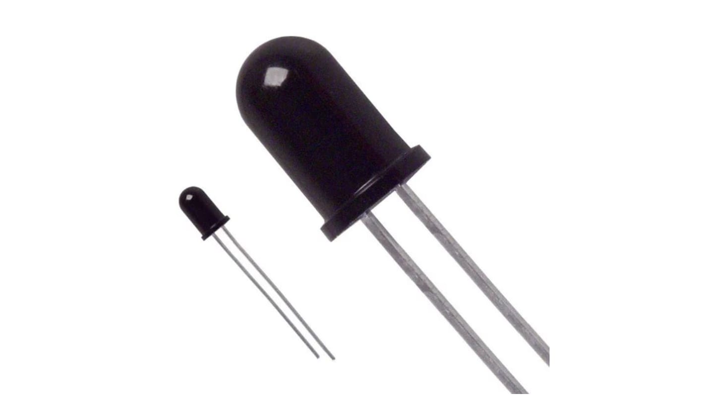 QSD123 onsemi, ±12 ° IR Phototransistor, Through Hole 2-Pin T-1 3/4 package