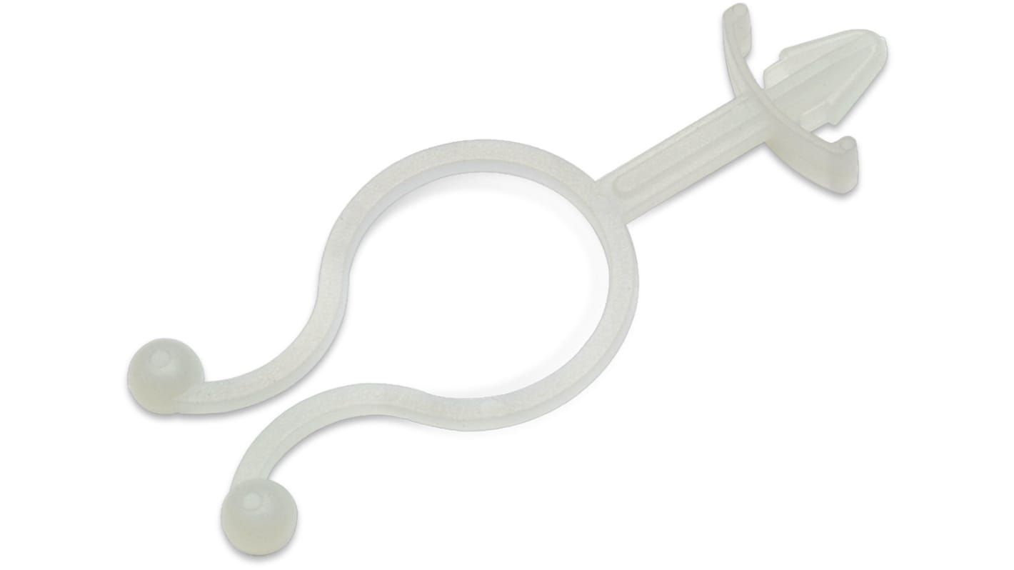 Clip Twister Wurth Elektronik in Nylon 66, Ø fascio 13.8mm max, 16 x 5.9 x 42mm, col.