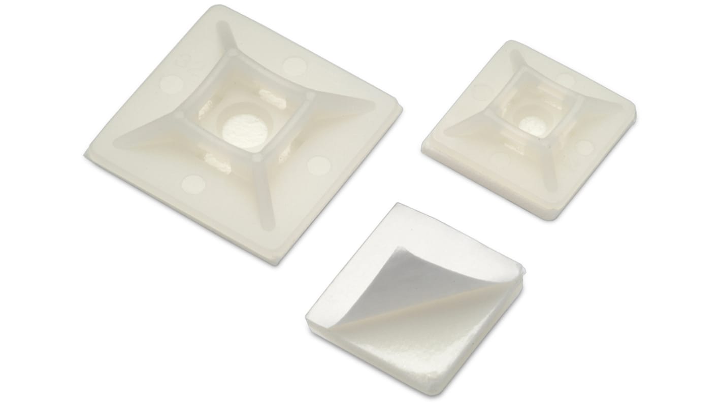 Base Di Supporto Wurth Elektronik WA-CTIB in Nylon 66, 19.1 x 19.1 x 4mm, col. , Autoadesivo