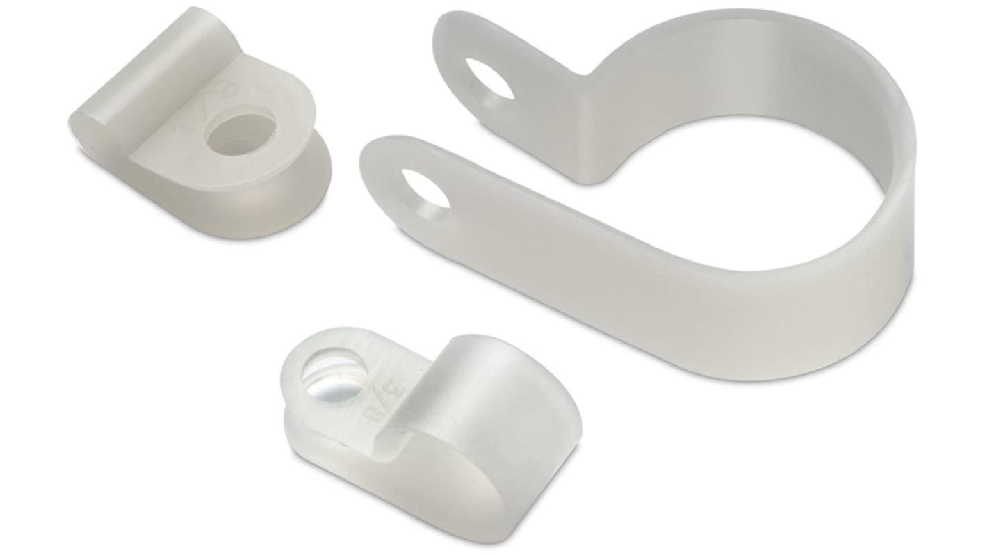 Wurth Elektronik Natural Nylon Cable Clip, 10.2mm Max. Bundle