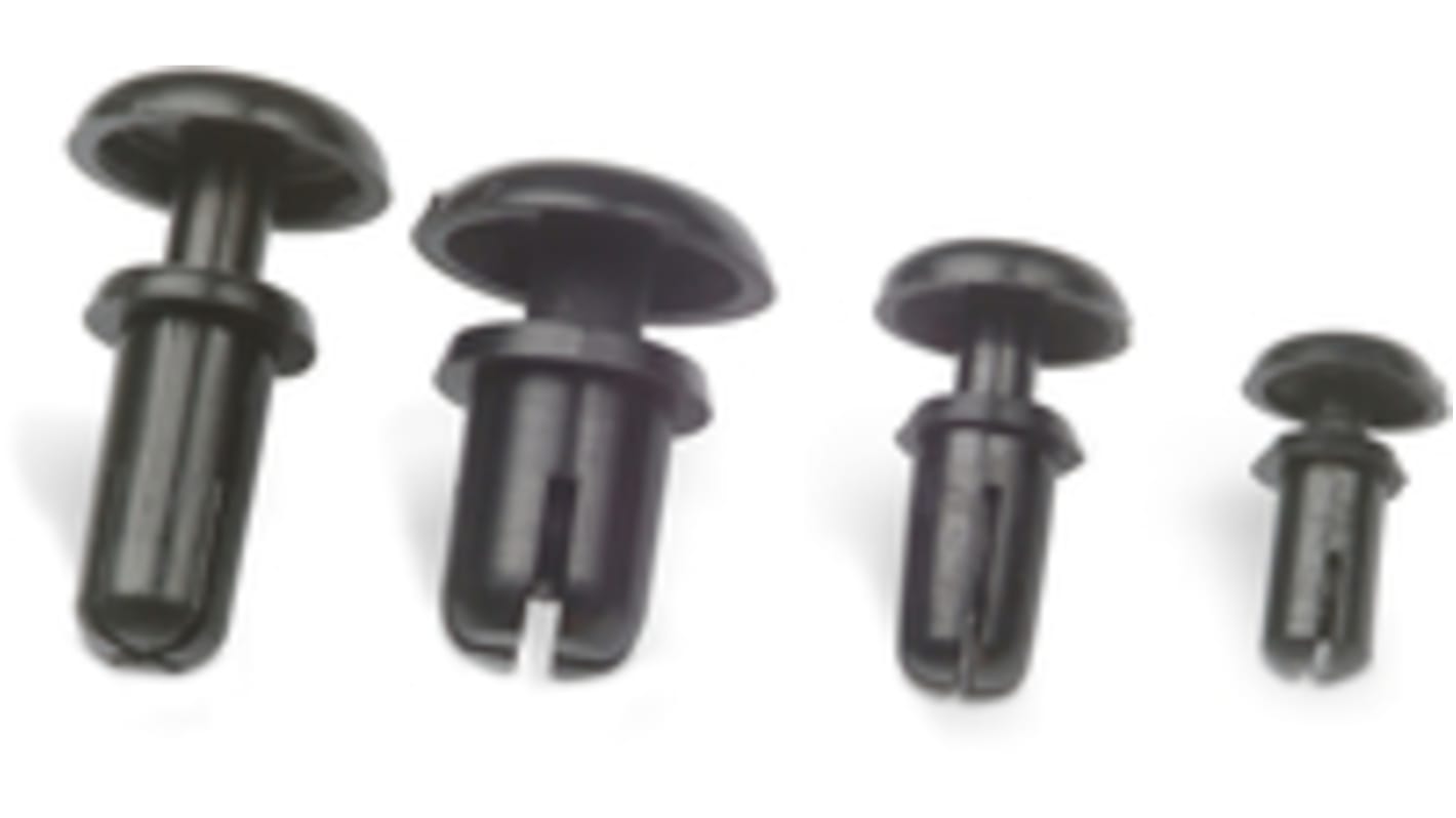 700972800, 10mm High Nylon Snap Rivet Support for 3mm PCB Hole, 6.3mm Base