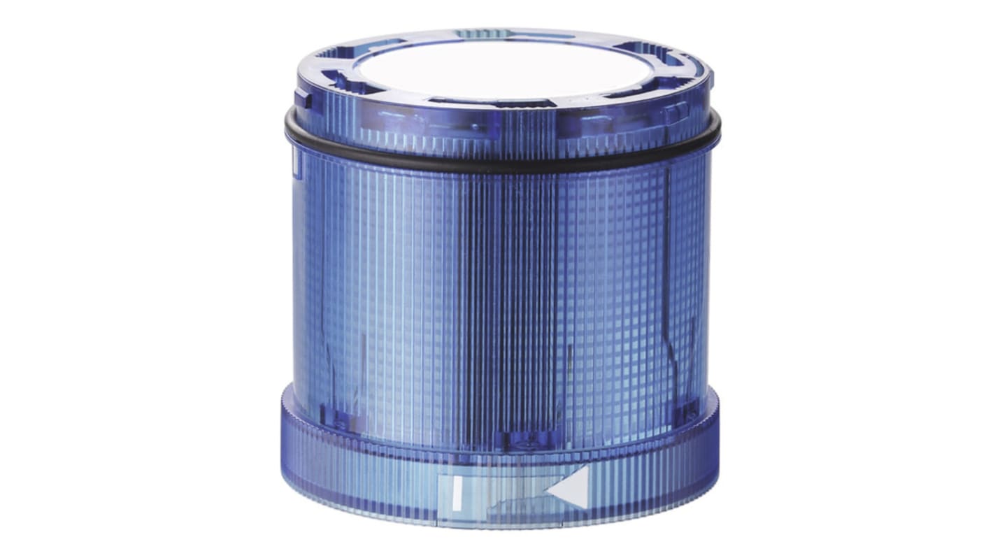 Werma Blue Blinking, Steady Effect Beacon for Use with KombiSIGN 72 Stacking Unit, 24 V ac/dc, LED Bulb, AC, DC, IP65