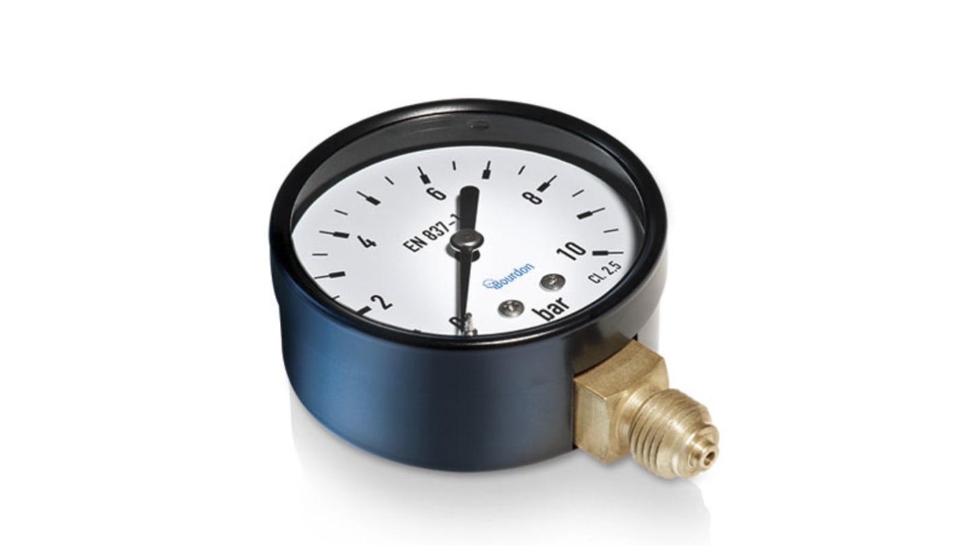 Bourdon Analogue Pressure Gauge 2.5bar Bottom Entry 50mm Outside Diameter